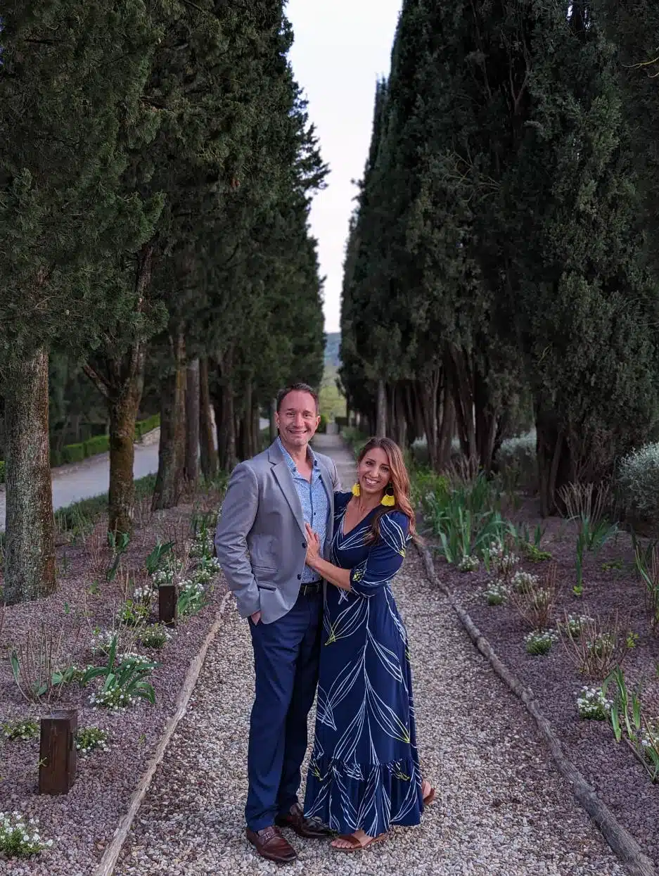 Jason and Jennifer in Tuscany.